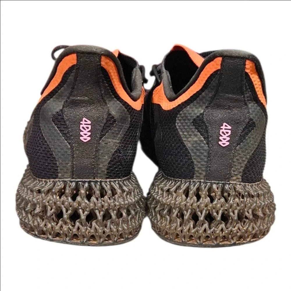 Adidas 4DFWD 2 Mens Running Shoes Size 11 Black Solar Orange GZ6943